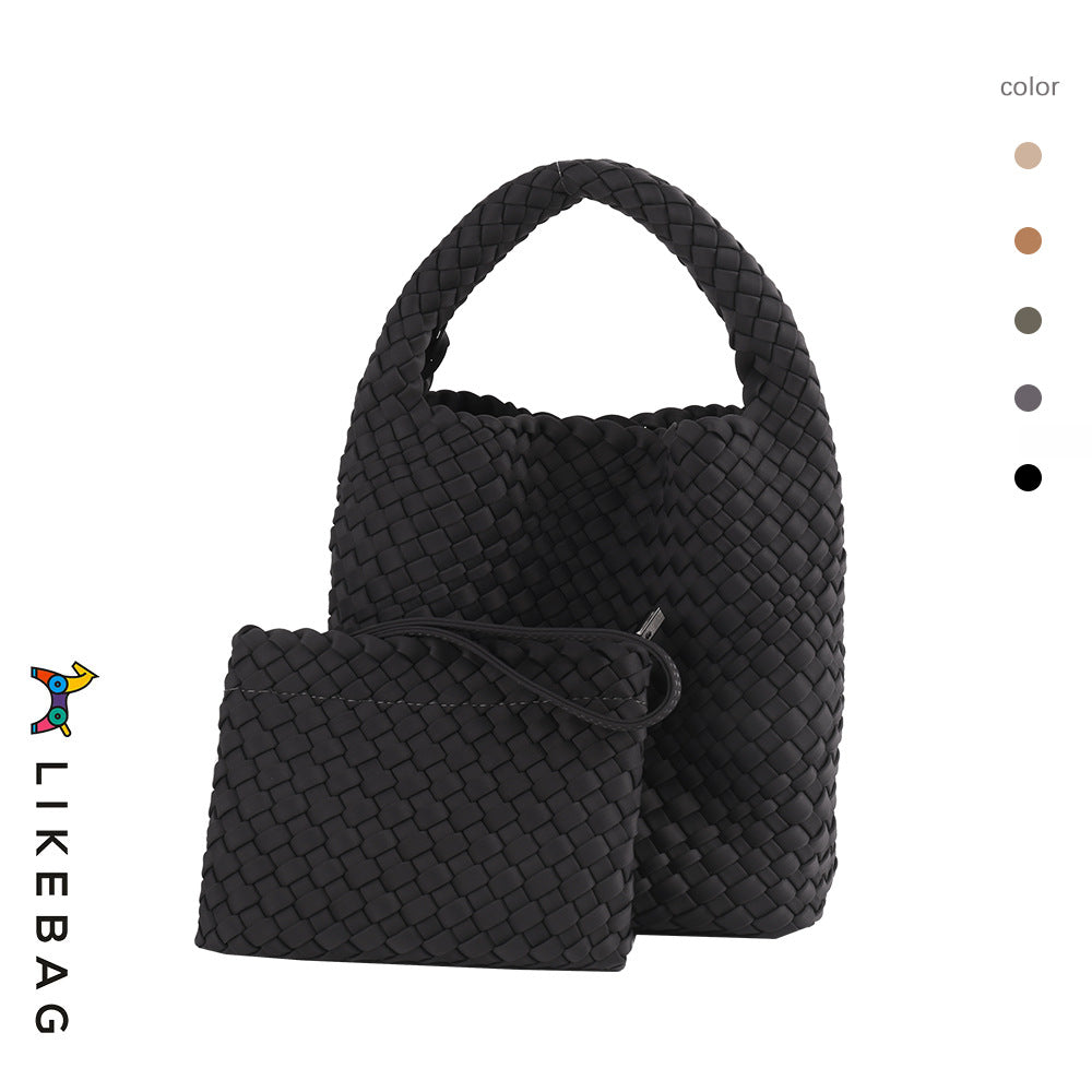 Elastic Fabric Woven Advanced Hand-woven Portable Handbags