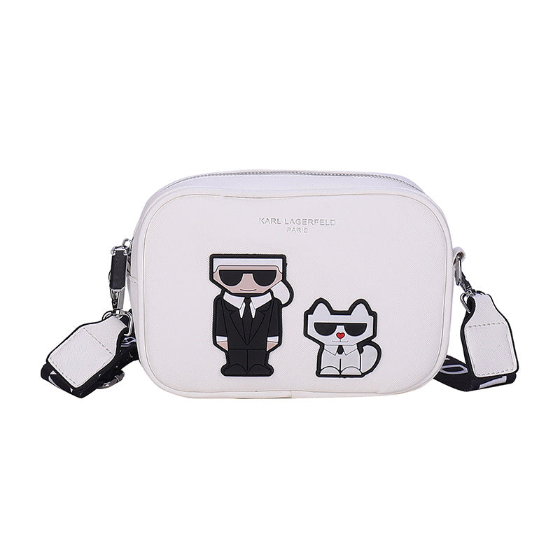 Women's Trendy Cartoon Wide Strap Simple Small Crossbody Bags