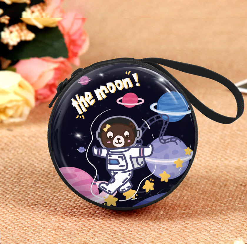 Astronaut Small Change Storage Headset Cable Coin Purses