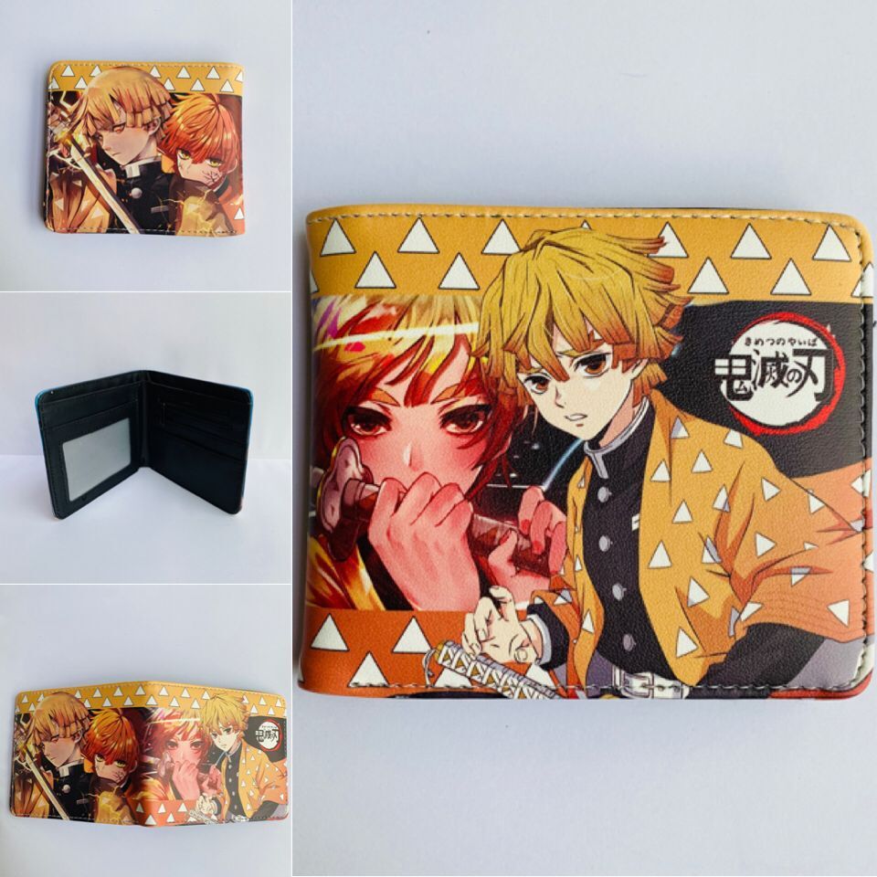 Anime Peripheral Ghost Blade Extinction Cartoon Printed Character Ladies Wallets