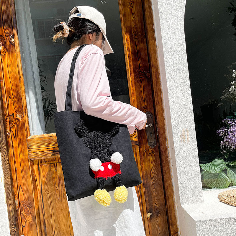 Sacs à bandoulière en toile pour enfants, mignons, dessin animé, pour faire du shopping, du maquillage