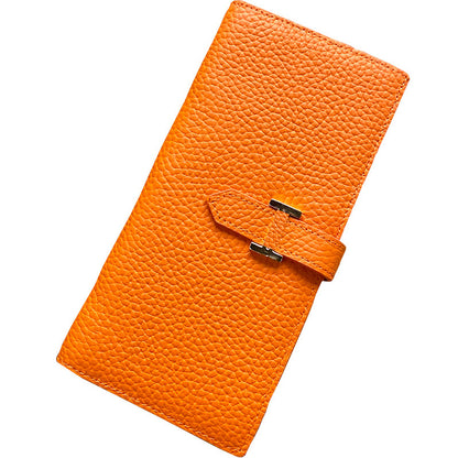 Women's Genuine Leather Long Design High Sense Ladies Wallets