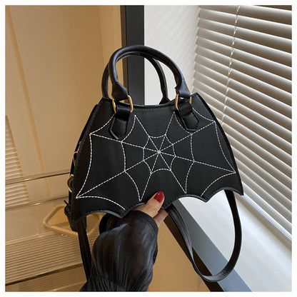 Women's Summer Fashion Spider Web Portable Saddle Crossbody Bags