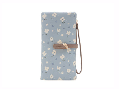 Long Lady Simple Printing Hasp Zipper Ladies Wallets