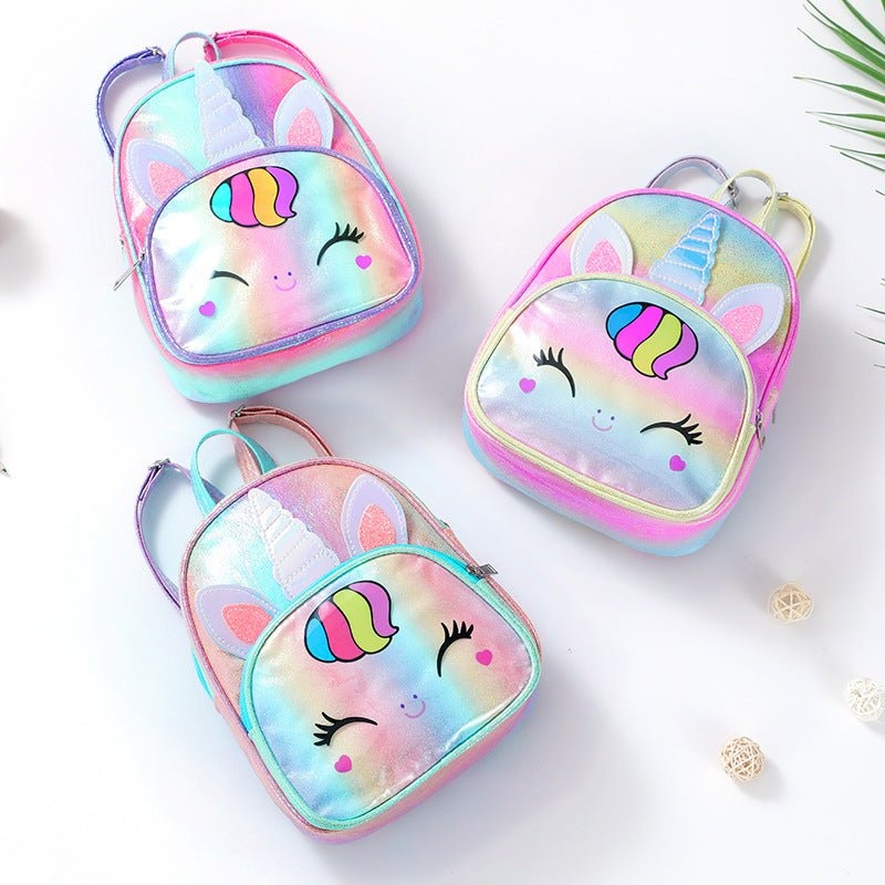 Sac à dos transparent pour enfants Little Princess Fantasy Laser Unicorn