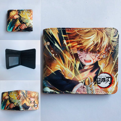 Anime Peripheral Ghost Blade Extinction Cartoon Printed Character Ladies Wallets