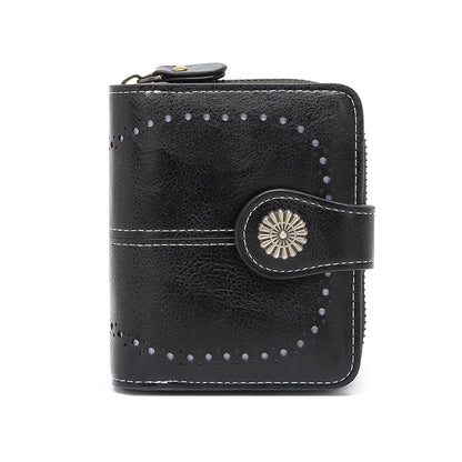 Women's Unique Glamorous Zipper Fashion Clutch Coin Purses