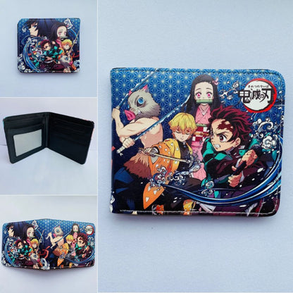 Anime Peripheral Ghost Blade Extinction Cartoon Printed Character Ladies Wallets