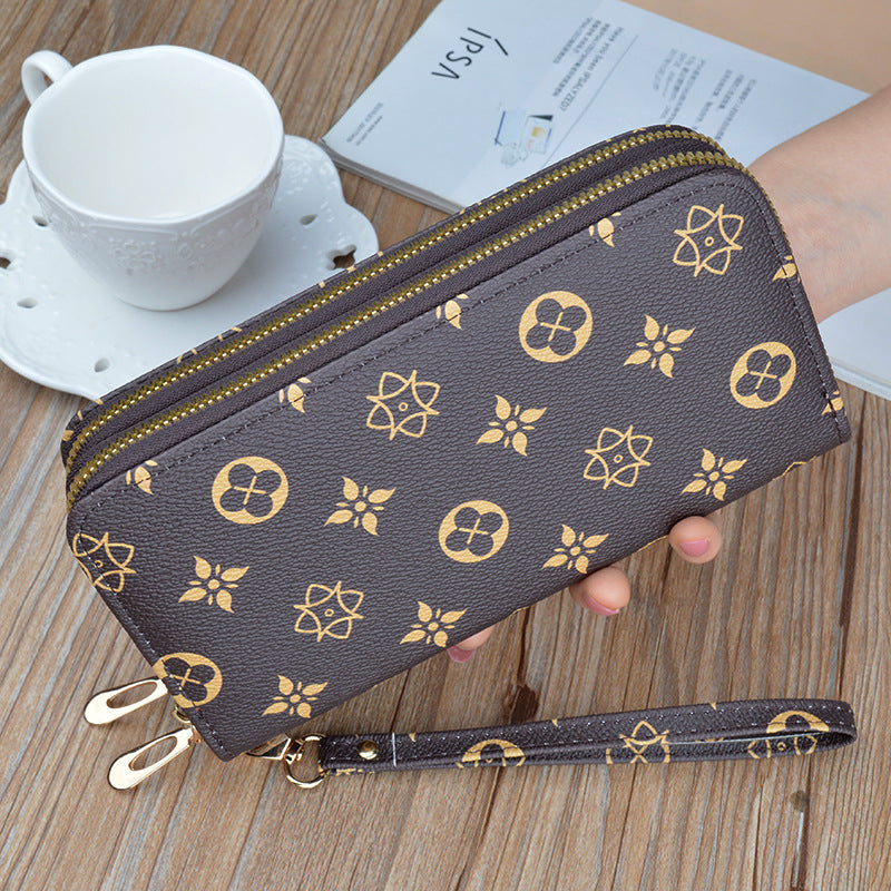 Women's Clutch Fashion Printing Large Capacity Change Phone Bags