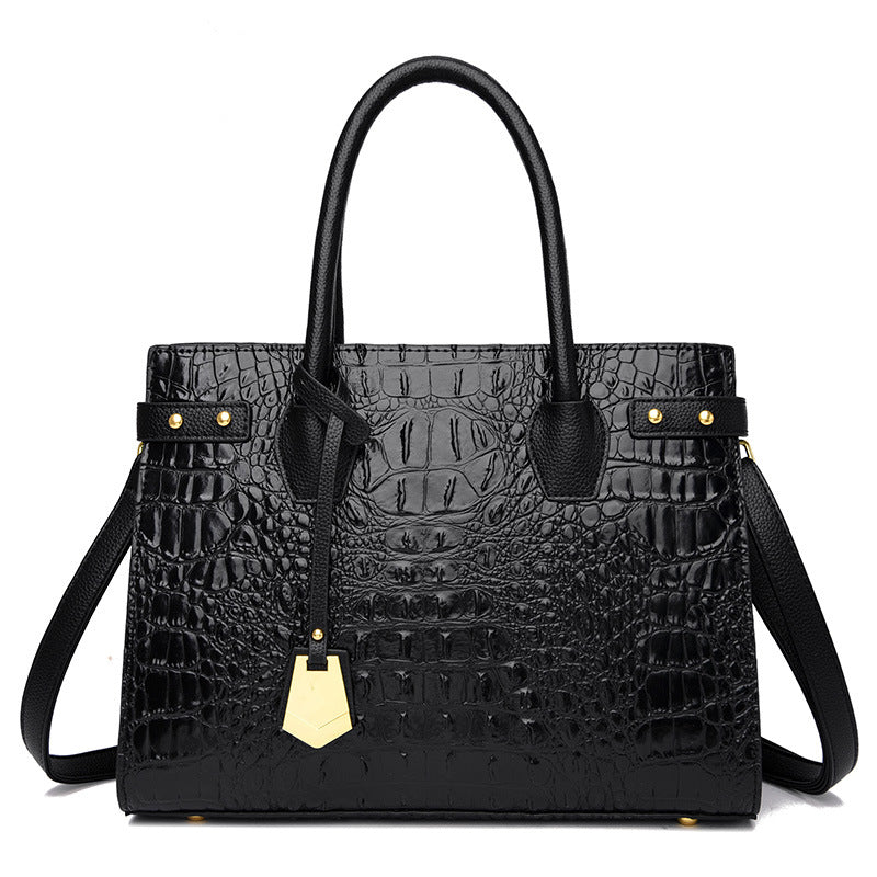 Women's Good Texture Four Crocodile Pattern Large Bags