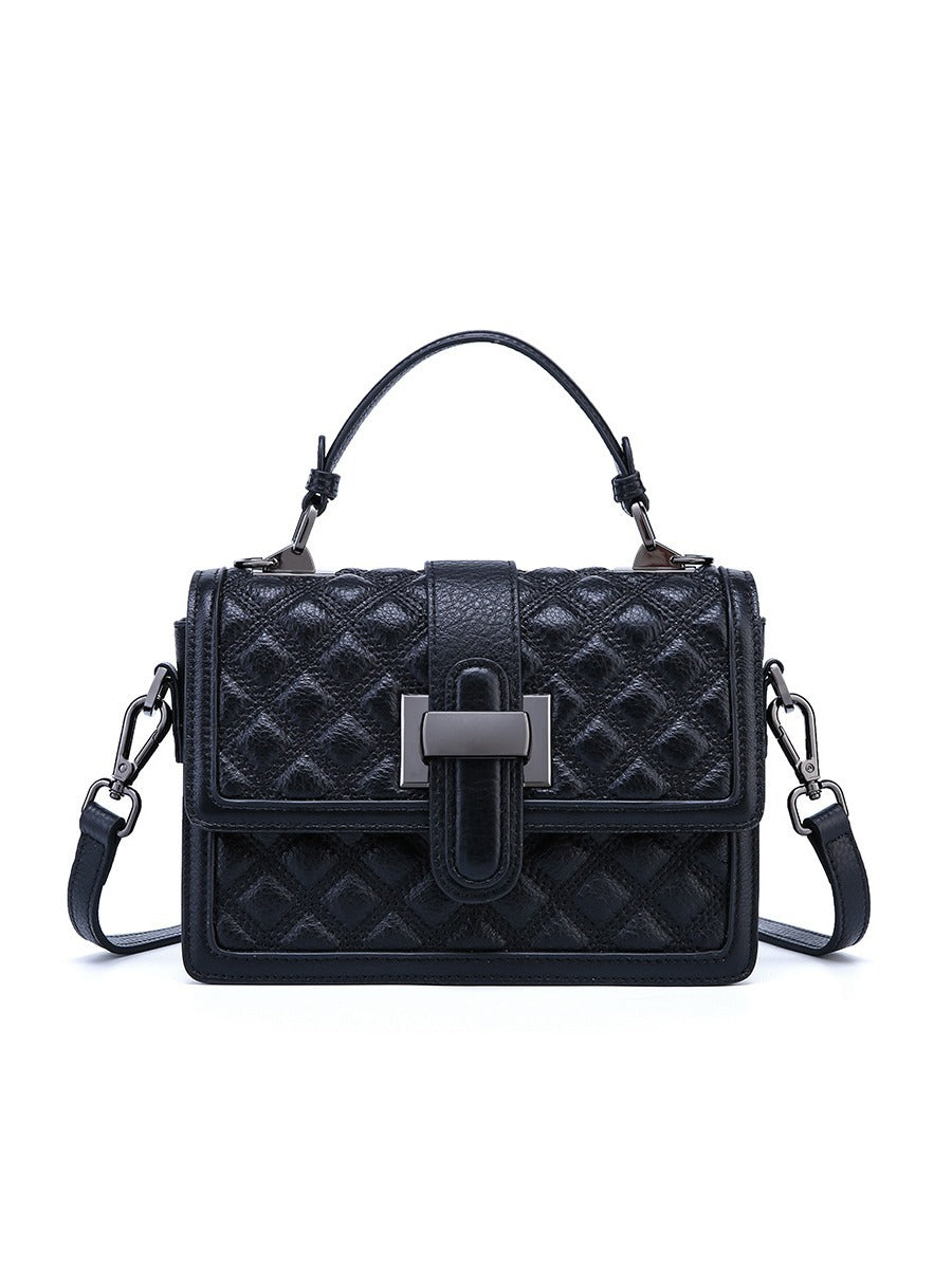 Women's Top Layer Leather Trendy Fashion Texture Handbags