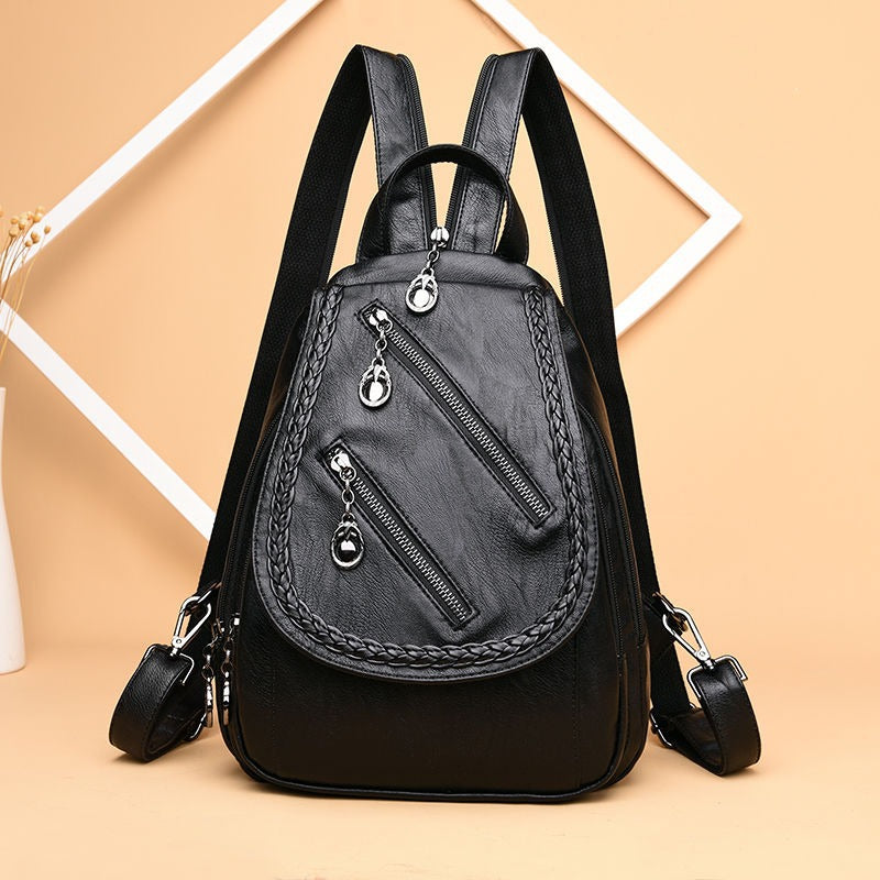 Women's Retro Fashionable Portable Exquisite High-grade Backpacks