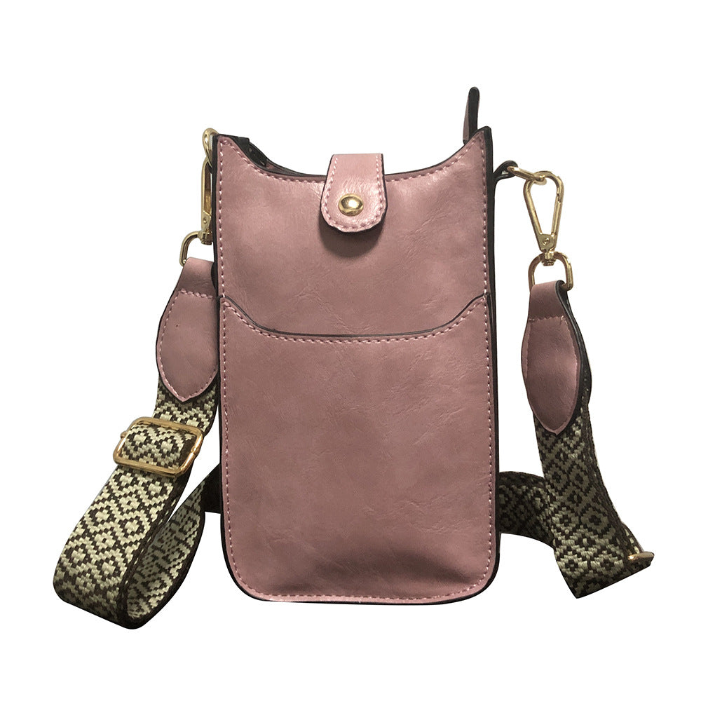 Women's Portable Lightweight Retro Easy Matching Vertical Phone Bags