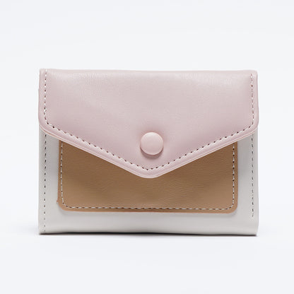 Dopamine Color Matching Korean Solid Simple Ladies Wallets