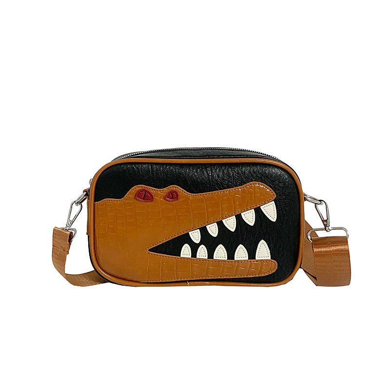 Trendy Cool Crocodile Boys Unique Small Square French Exquisite Men's Messenger Bags