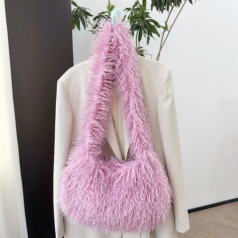 Sheep Fur Imitation Plush Millennium Spice Handbags