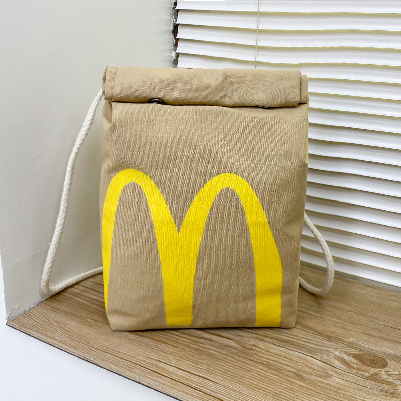 Sacs à bandoulière pour boîte à lunch avec impression sur papier McDonald