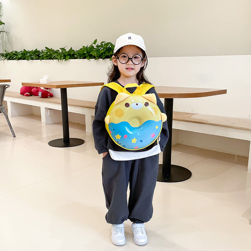 Sacs d'école pour enfants en forme de coquille d'œuf et de beignet pour loisirs personnels