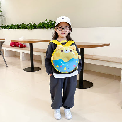 Sacs d'école pour enfants en forme de coquille d'œuf et de beignet pour loisirs personnels