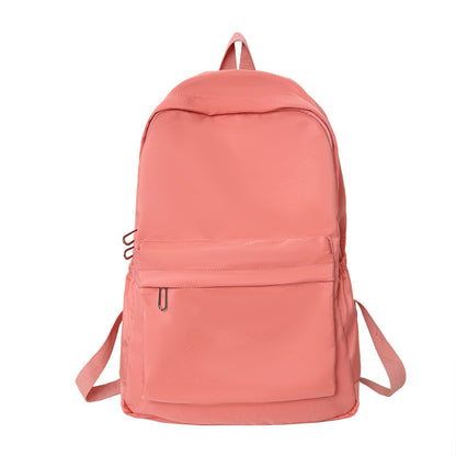 Capacity Fashionable Korean Style Solid Color Backpacks