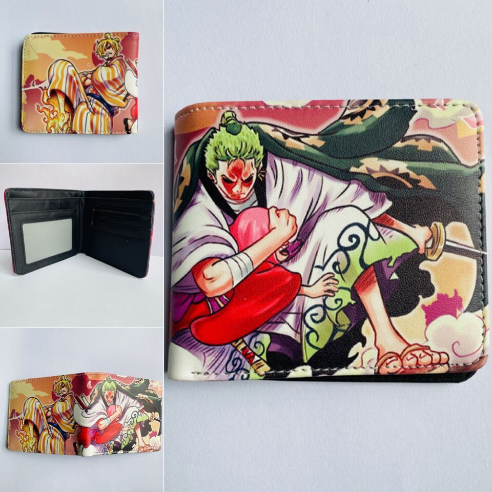 Anime One Piece Short Unisex Leather Ladies Wallets