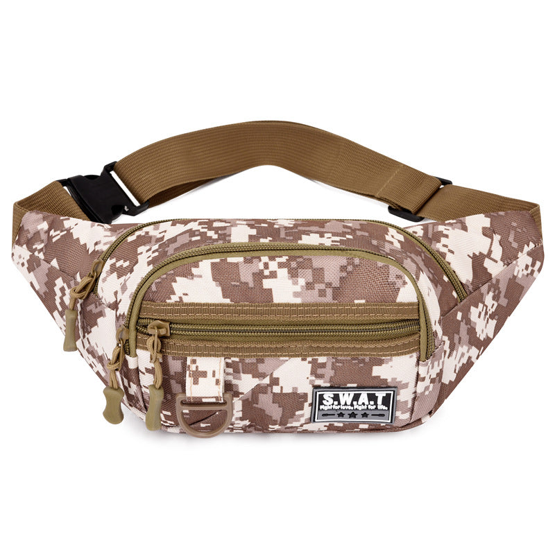 Camouflage Field Fashion Trendy Running Cycling Men's Waist Packs