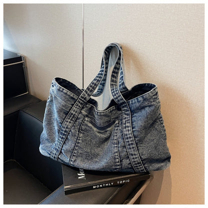 Women's Trend Denim Fashion Simple Temperamental Retro Shoulder Bags