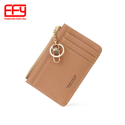 Women's Trendy Portable Simple Cross Pattern Change Short Cute Mini Ladies Wallets