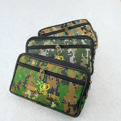 Sacs plats en toile pour hommes, motif camouflage, pour téléphones portables et divers