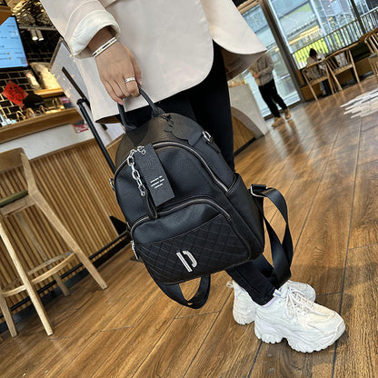 Women's Super Popular High-grade Fashion Cowhide Large Backpacks