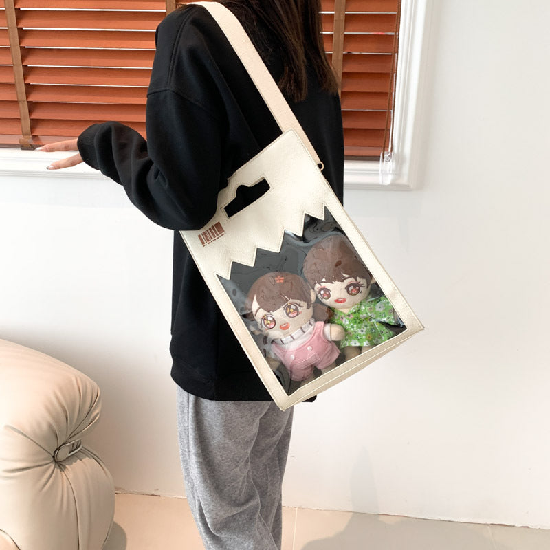 Doll Cartoon Campus Outing Large Capacity Crossbody Bags