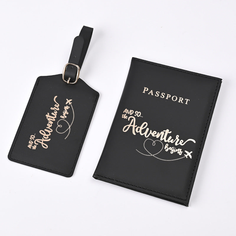 Adventure Bronzing Passport Cover Ticket Clip Id Package