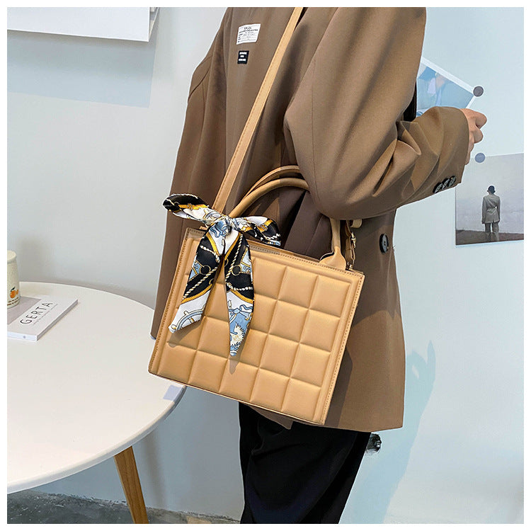 Women's Autumn Fashion Portable Small Square Silk Crossbody Bags