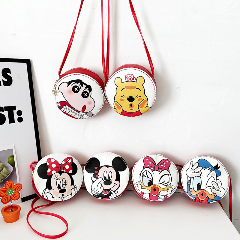 Children's Korean Style Fashion Small Round Cartoon Children's Shoulder Bags