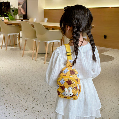 Sacs banane pour enfants à la mode pour enfants, motif lapin mignon, grande capacité, pour les sorties