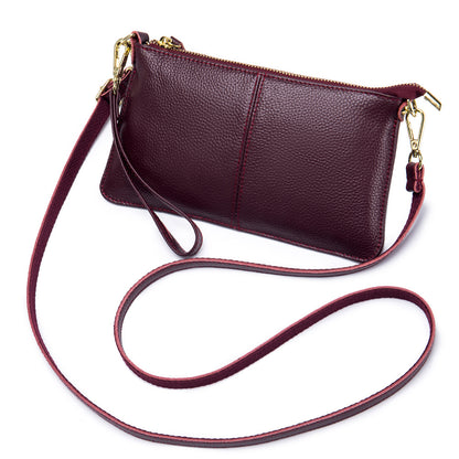 Women's Leather Female Genuine Clutch Soft Versatile Bags