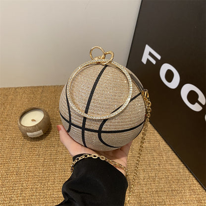 Women's Spherical Dinner Fashion Personality Round One Crossbody Bags