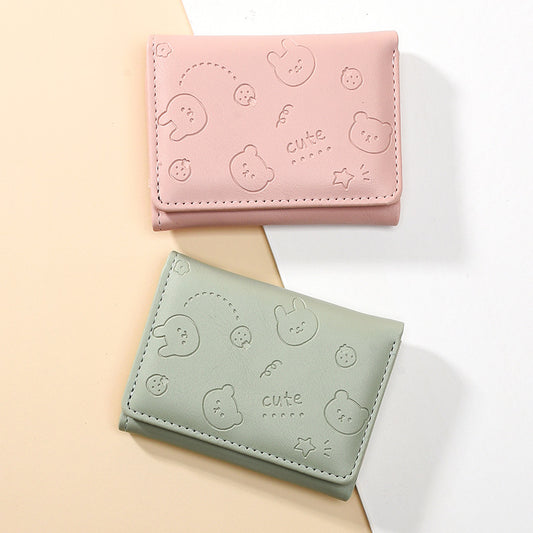 Women's Short Solid Color Simple Cute Ladies Wallets