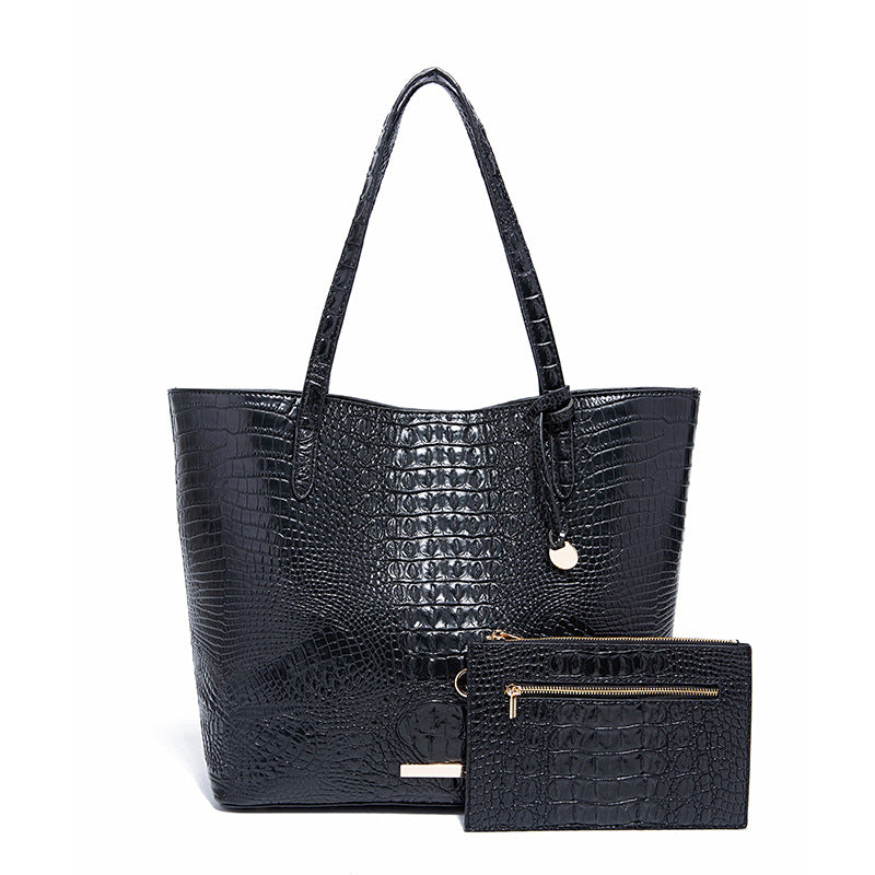 Sac à main fourre-tout pour femme motif crocodile rétro Brahmin