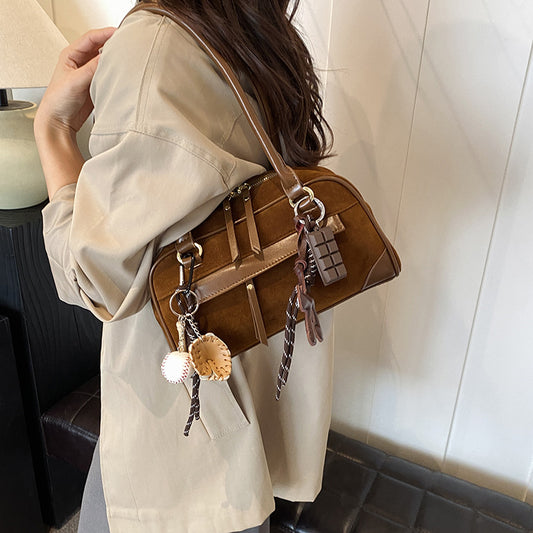 Trendy Texture Underarm Autumn Fashionable Stylish Shoulder Bags