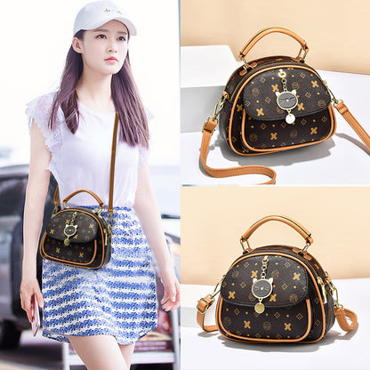 Women's Popular Round Fashionable Summer Fashion Chain Textured Bags