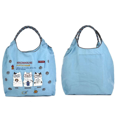 Embroidered Shopping Nylon Environmental Protection Commuter Shoulder Bags