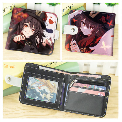 Anime Short Peripheral Two-dimensional God Walnut Men's Wallets