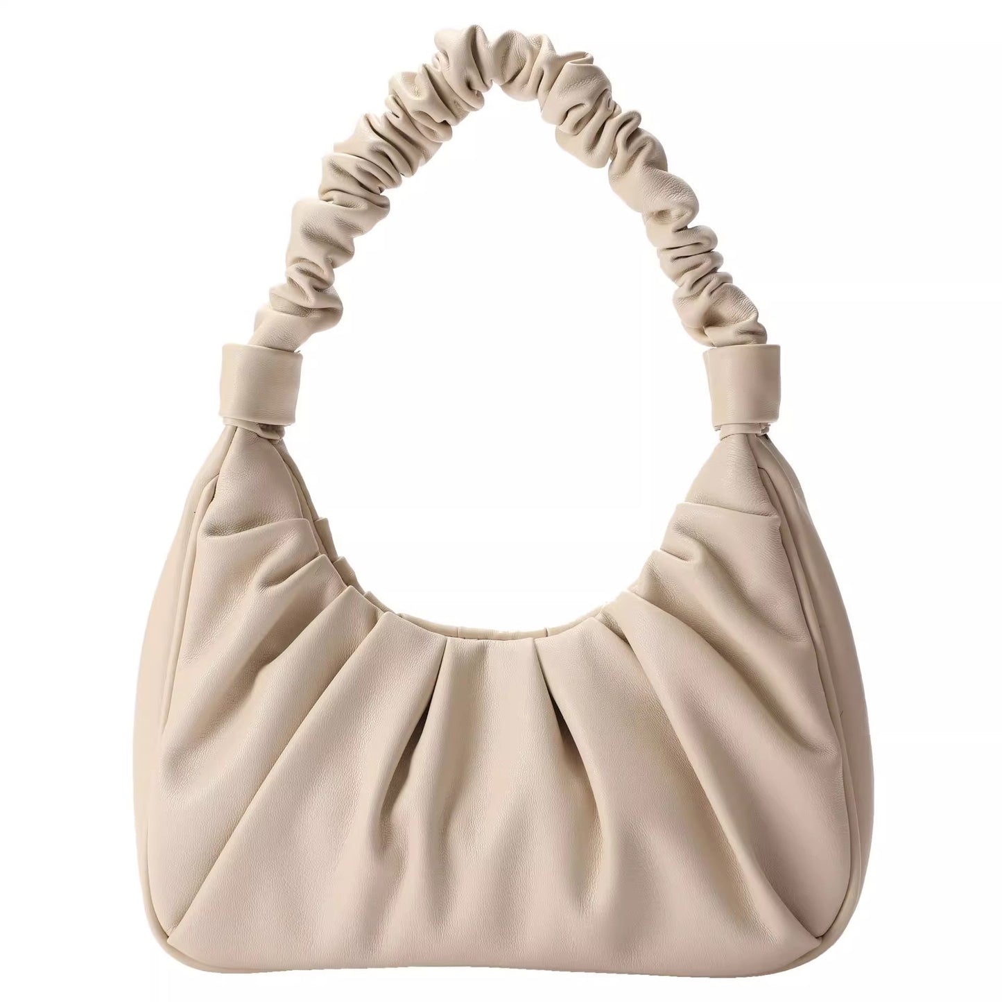 Women's Simple Texture French Pleated Cloud High Sense Handbags