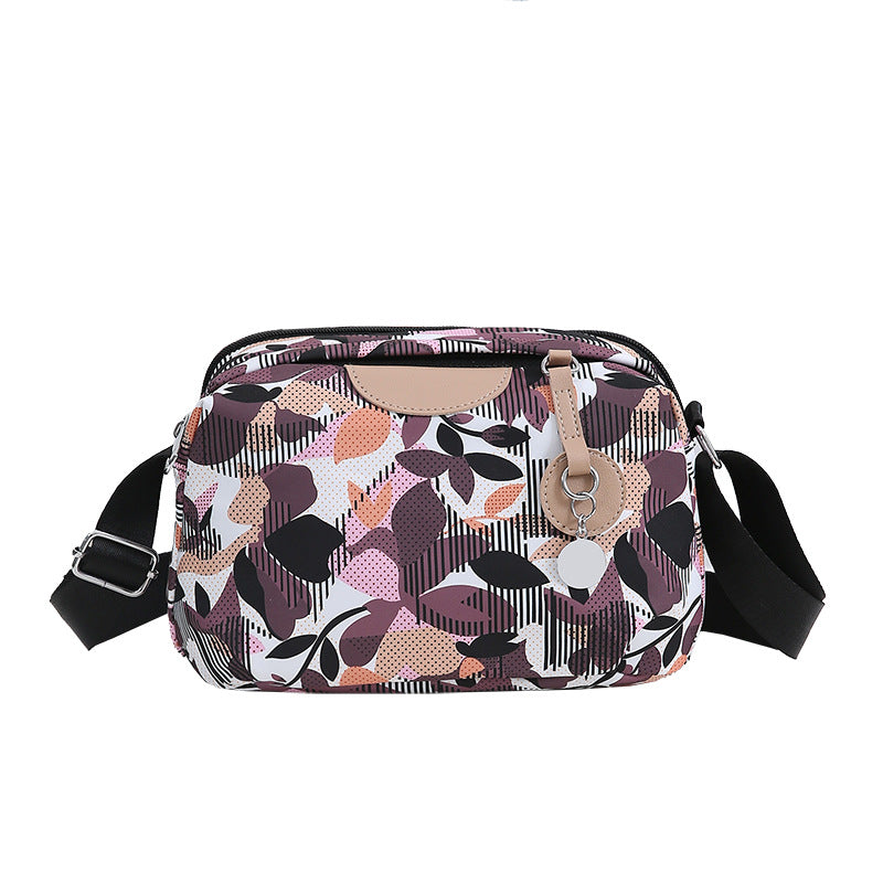 Women's Printed Large Capacity Korean Small Square Crossbody Bags