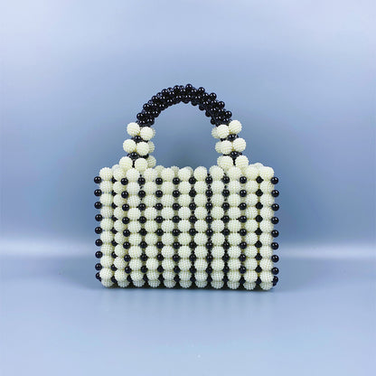 Waxberry Ball Pearl Dinner Dress Hand-woven Design Handbags