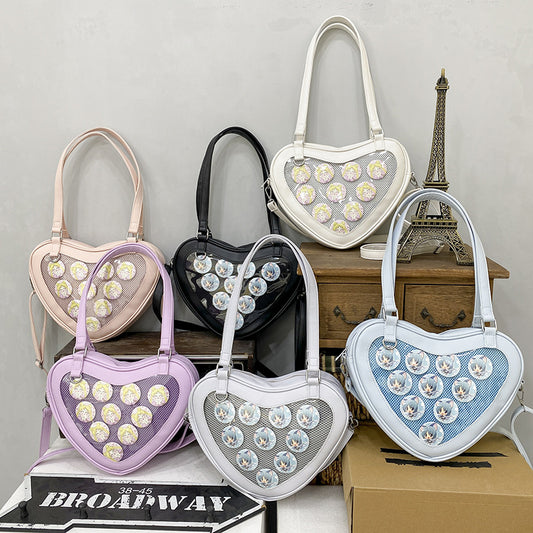 Style Uniform Lolita Heart-shaped Cartoon Bar Bags