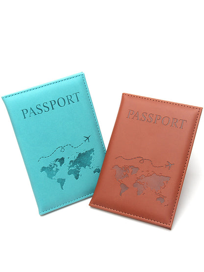 Carte Passeport Anglais Simple Mince Veste En Cuir Paquet D'identité