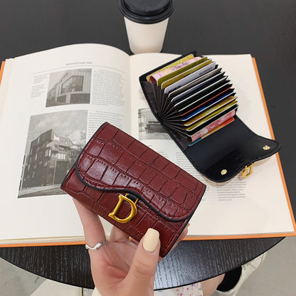 Women's Retro Fashion Style Folding Soft Leather Ladies Wallets