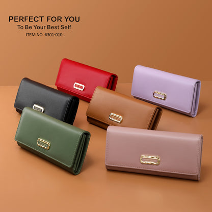 Women's Unique Long Simple High-grade Clutch Ladies Wallets